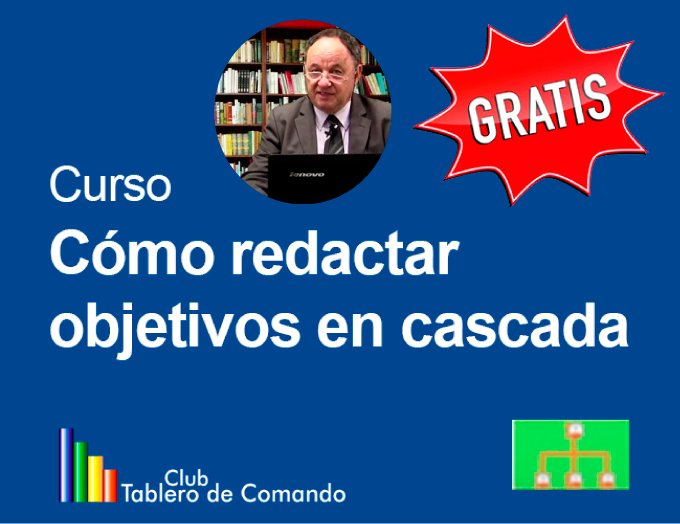Curso Cómo redactar objetivos en casacada
